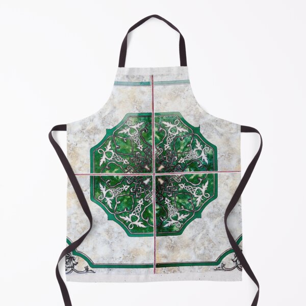 Item preview, Intricate Green and Marble Tile Pattern designed and sold by MyQueendom.