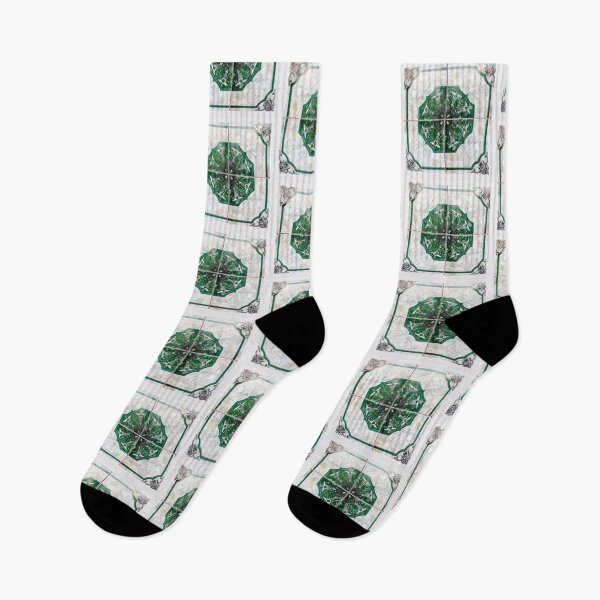 Item preview, Intricate Green and Marble Tile Pattern designed and sold by MyQueendom.