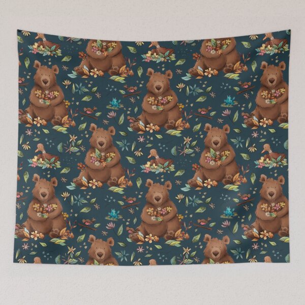 Item preview, Spring Time Bear Pattern designed and sold by Jade Lawley.