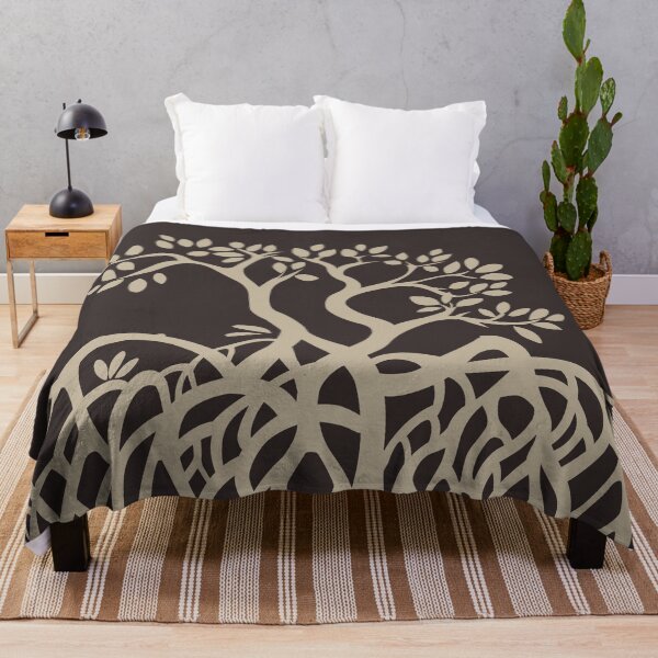 Item preview, Vector Mangrove Tree Silhouette - Beige designed and sold by jamiesoondesign.
