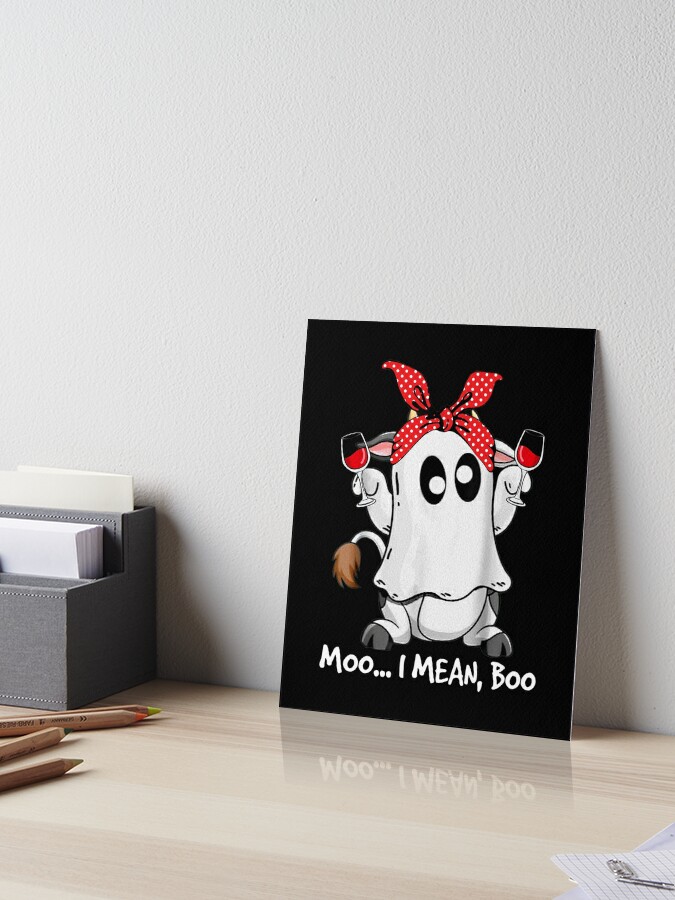 Moo I Mean Boo Ghost Cow Matching Family Halloween Pajamas