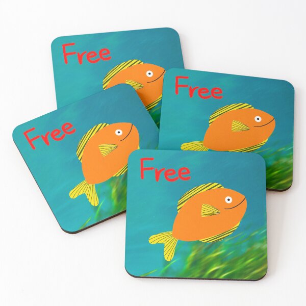 Item preview, freedom-loving fish designed and sold by peaceful-space.