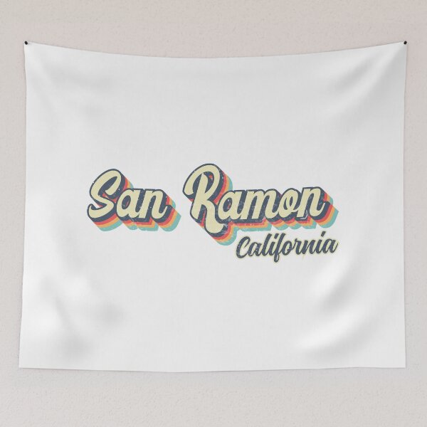 Item preview, San Ramon City California Retro Vintage 70s rainbow designed and sold by Teelogic.