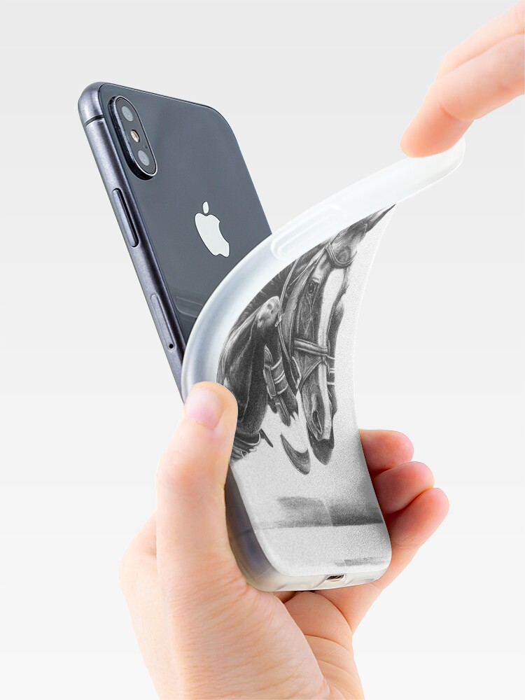 Discover Catching Air Showjumping Horse iPhone Case