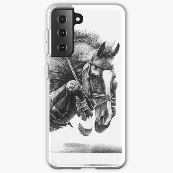 Catching Air - Showjumping Horse Samsung Galaxy Soft Case