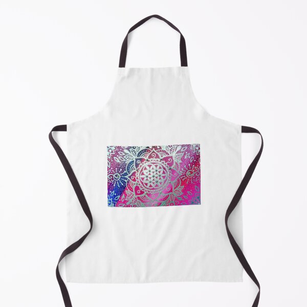 Item preview, Flower of Life Metallic Silver Mandala designed and sold by shantilovesart.