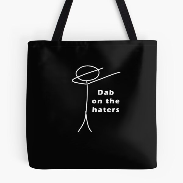 Item preview, Dab on the Haters | Stickman | Stick figure white designed and sold by Drecksseite.
