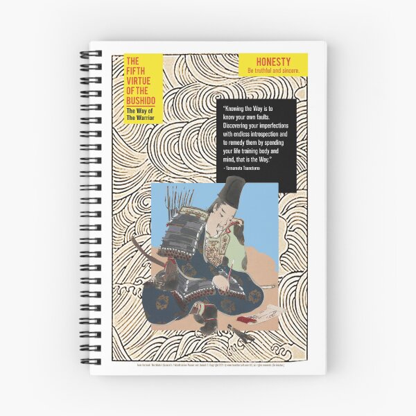 Item preview, The Fifth Virtue of the Bushido – HONESTY designed and sold by TheArtBarCafe.