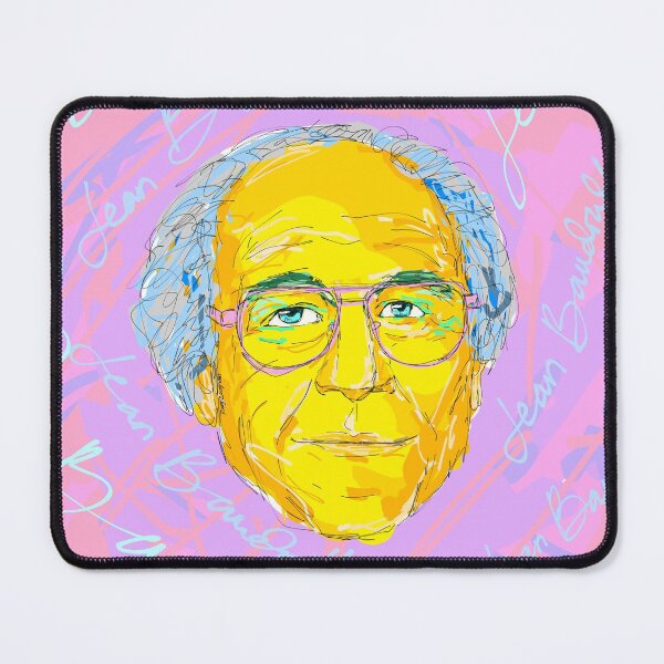 Item preview, Jean Baudrillard Illustration designed and sold by KennyLucky.