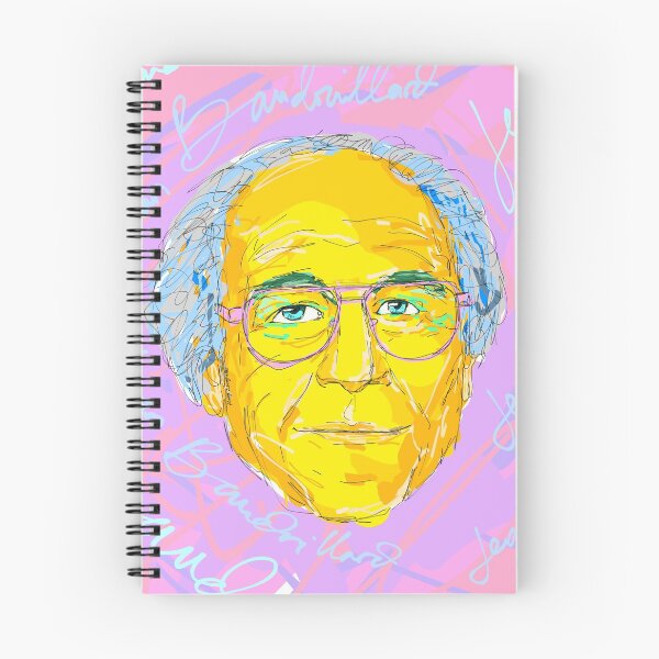 Item preview, Jean Baudrillard Illustration designed and sold by KennyLucky.