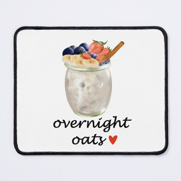 Item preview, overnight oats lover illustration designed and sold by BeccaKenDesigns.