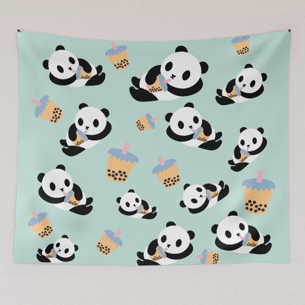 Item preview, panda bubble tea designed and sold by KucingLucu.