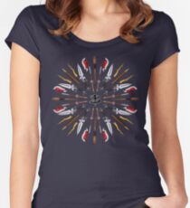 Buffy Mandala Tailliertes Rundhals-Shirt