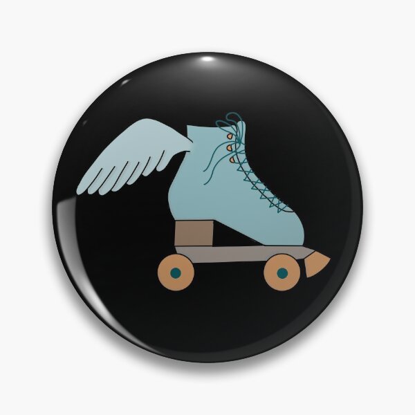 Item preview, Copy of Blue and orange roller skate with wings designed and sold by -Lily-Anne-.