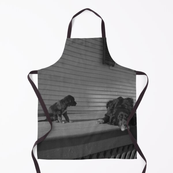 Item preview, Dog and puppy on porch designed and sold by Night-parade.