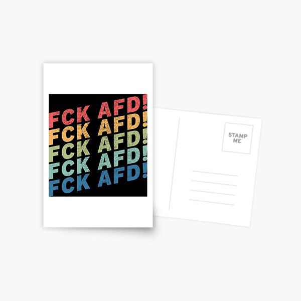 Vista previa del artículo con la obra «FCK AFD», diseñado y vendido por wunderfamily.