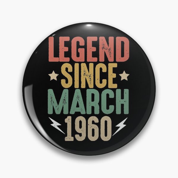 Item preview, 61th Birthday Legend Since March 1960 gift  designed and sold by Jackvne74.