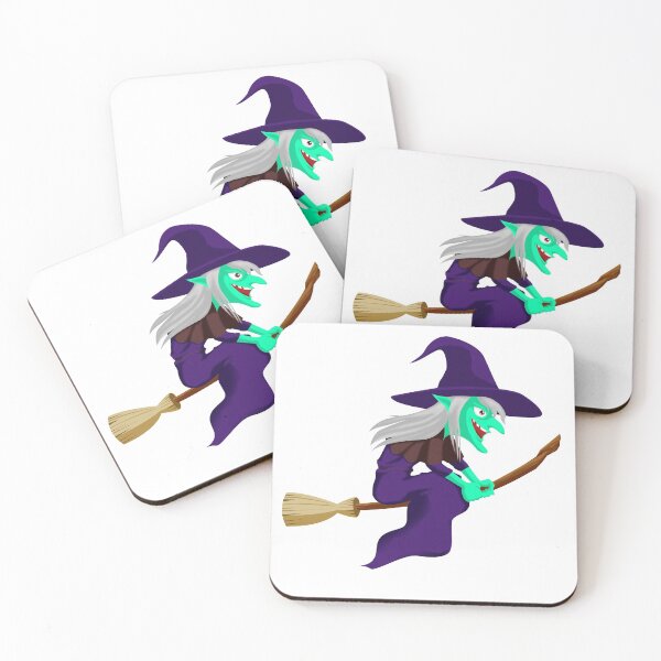 Item preview, witch riding brooms on a dark desert highways halloween designed and sold by BROWNEESHOUSE.