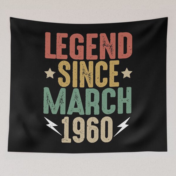 Item preview, 61th Birthday Legend Since March 1960 gift  designed and sold by Jackvne74.