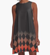 Harley Red Diamonds A-Line Dress