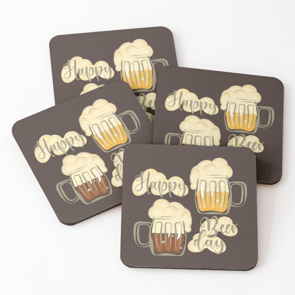 Item preview, Happy beer day lettering designed and sold by CutieBlue.