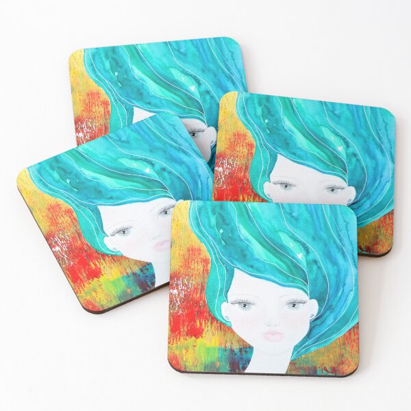Item preview, "Size me up" - beautiful female face drawing by CoolCleverCute designed and sold by CoolCleverCute.