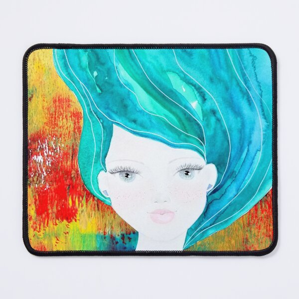 Item preview, "Size me up" - beautiful female face drawing by CoolCleverCute designed and sold by CoolCleverCute.
