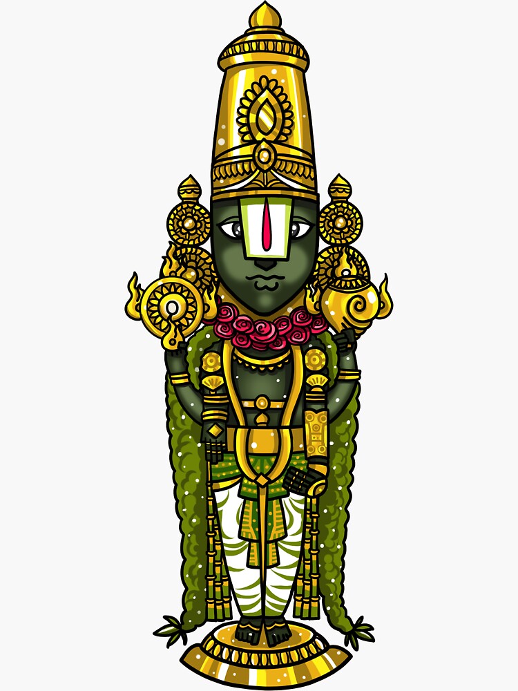 "Venkateswara" Sticker for Sale by hinduisms Redbubble