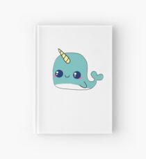Kawaii narwhal Hardcover Journal