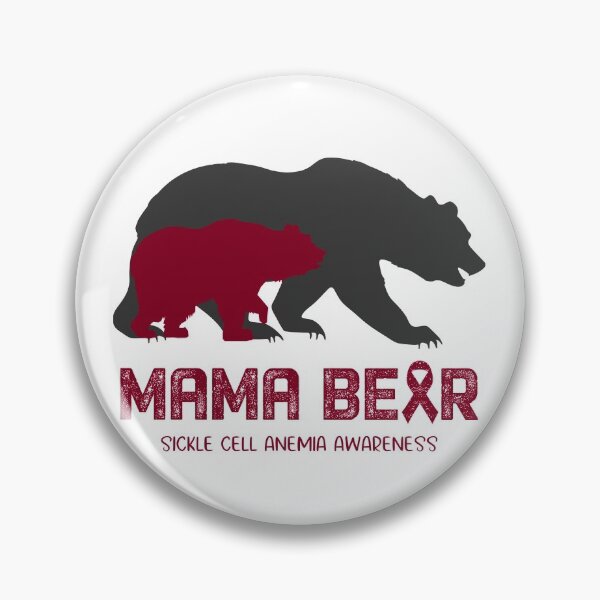 Item preview, Sickle Cell Anemia Awareness Mama Bear Support Sickle Cell Anemia designed and sold by Victormoratalla.