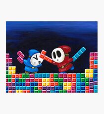 Shy Guys Playing Tetris Photographic Print