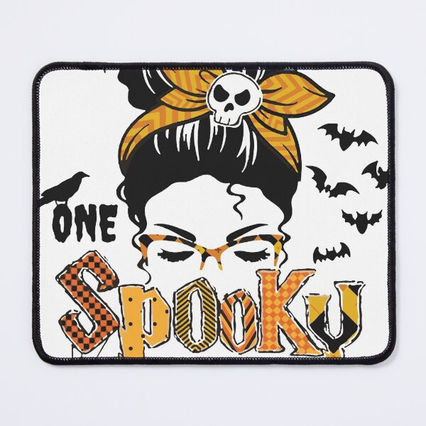 Item preview, Halloween, One Spooky Mama, Mom Halloween, Spooky, Boo Crew, Messy Bun, Pumpkin designed and sold by DeboraSPena.