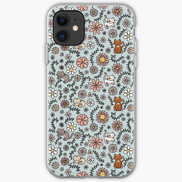 Flower Meower iPhone Soft Case