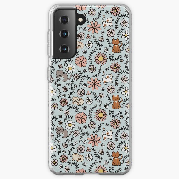 Fleur Miaou Coque souple Samsung Galaxy