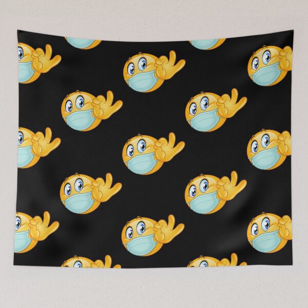 Item preview, Ok Sign Emoji with Mask  designed and sold by TejSlaboda86.