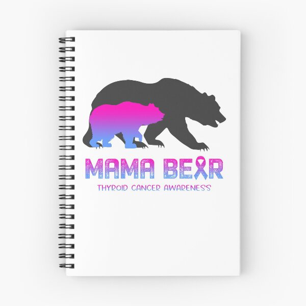 Item preview, Thyroid Cancer Awareness Mama Bear Support Thyroid Cancer designed and sold by Victormoratalla.