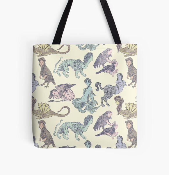 Therianthropy All Over Print Tote Bag