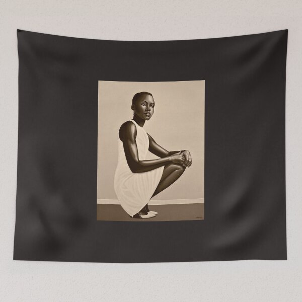Item preview, Lupita Nyong'o Painting designed and sold by PaulMeijering.