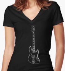 bass electric Women's Fitted V-Neck T-Shirt