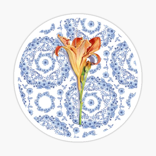 Daylily Blue Rhapsody Sticker
