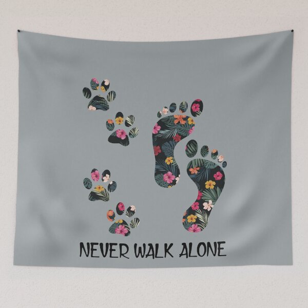 Item preview,  Walk Alone Paw Dog Flower Dog Friends Dog Lover designed and sold by Jasonstoreasd.