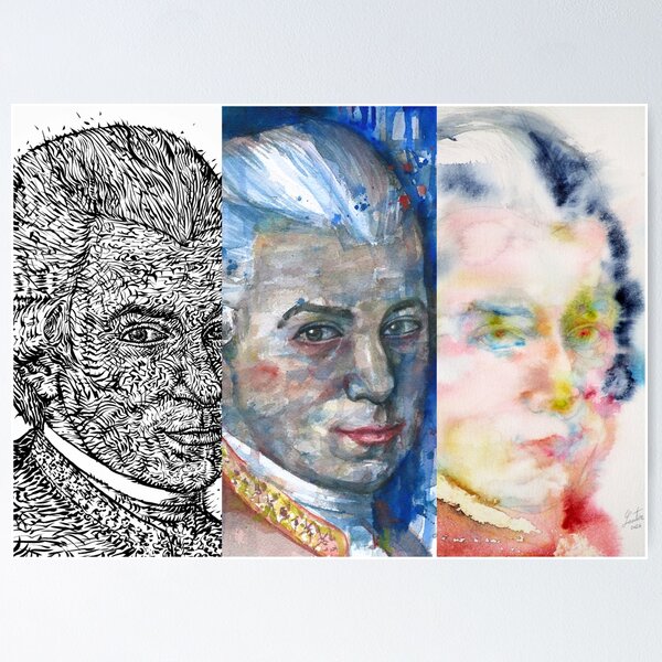 Vista previa del artículo con la obra «TRES VECES WOLFGANG AMADEUS MOZART», diseñado y vendido por lautir.