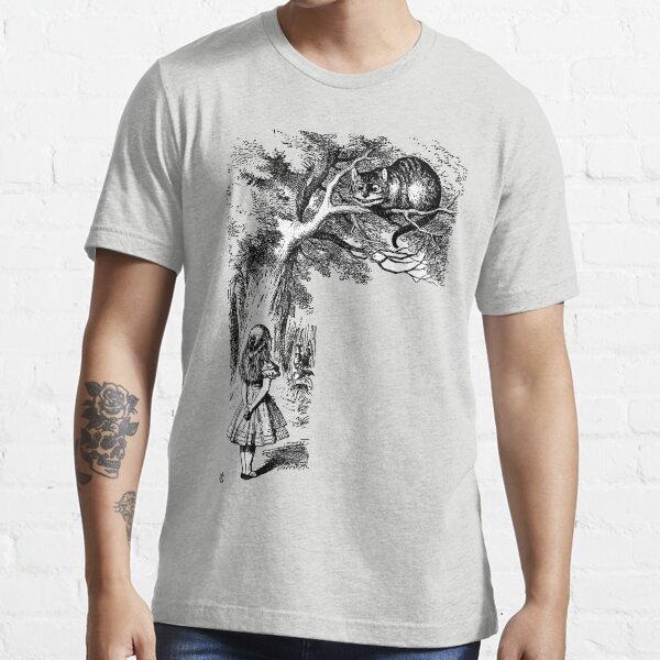 "Alice in Wonderland Illustration Cheshire Cat" Tshirt for Sale by
