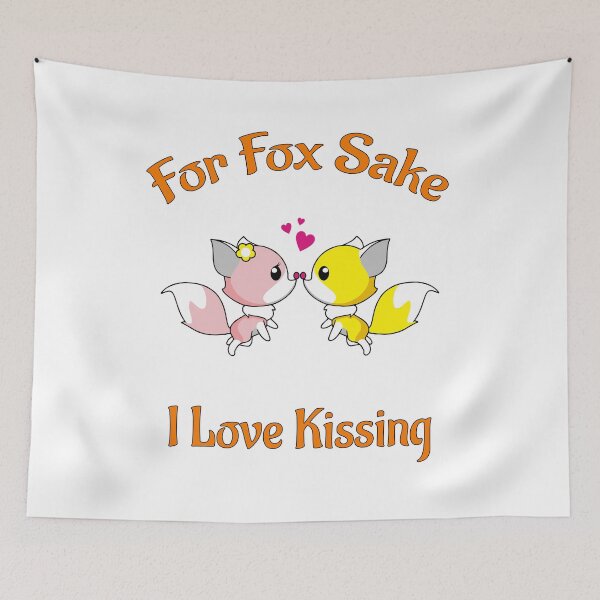 Item preview, For Fox Sake I Love Kissing designed and sold by PolarNightNomad.