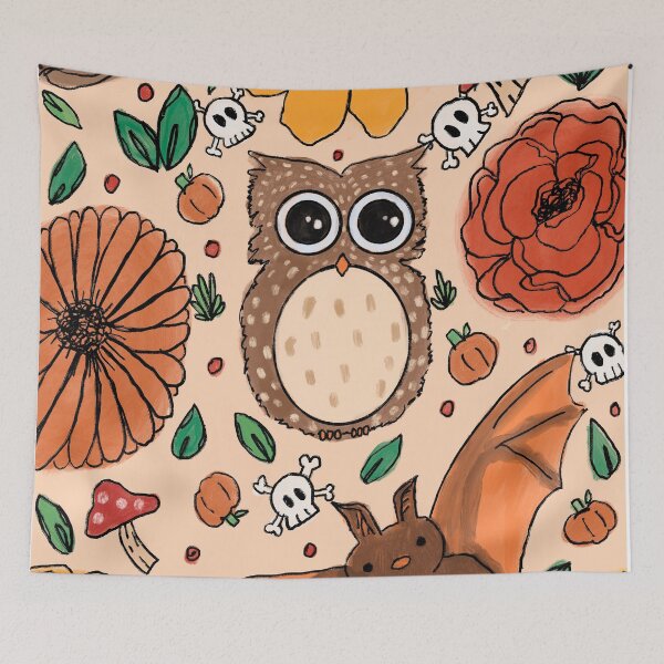 Item preview, Halloween - Owls and Bats designed and sold by natz162.