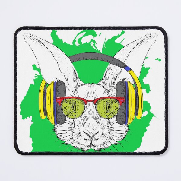 Item preview, Rabbit Bunny with Headphones Animal Lover Christmas Gift designed and sold by JumboExclusive.