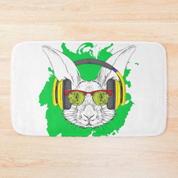 Item preview, Rabbit Bunny with Headphones Animal Lover Christmas Gift designed and sold by JumboExclusive.