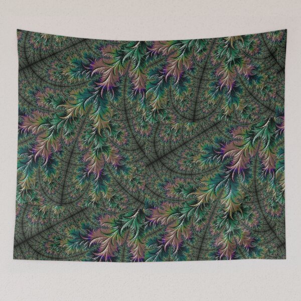 Item preview, Iridescent Feathers Fractal Art designed and sold by BHDigitalArt.