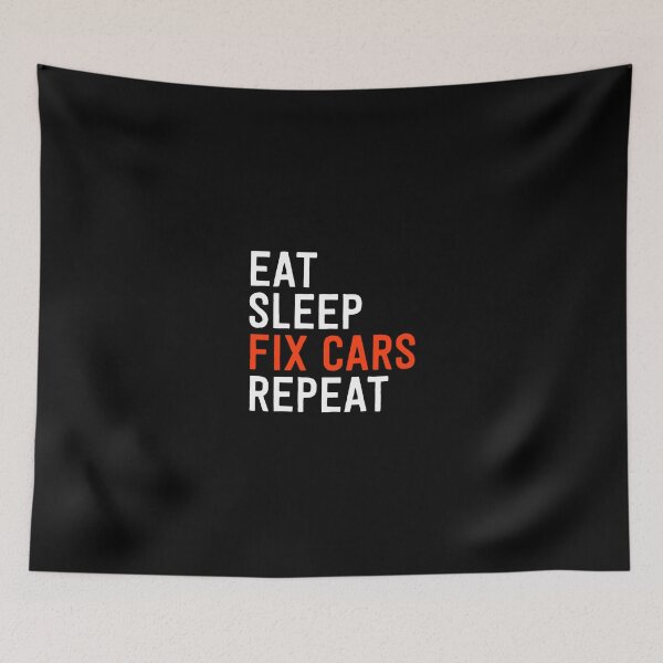 Item preview, Car Enthusiast Mechanic Hoodie Fix Cars Repeat designed and sold by ferverena4.