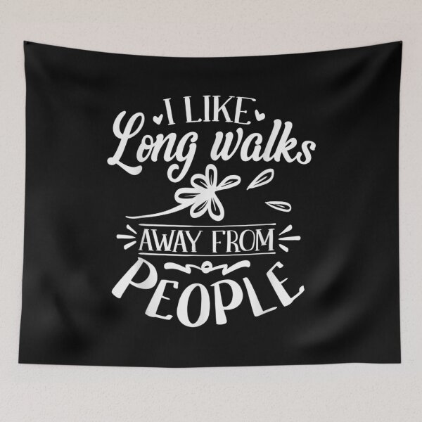 Item preview,  Walking Introverts Design Cool Funny Nerd Like Long Walks designed and sold by dianev79.